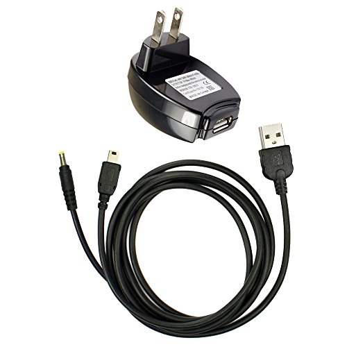 Fenzer Black USB Wall Charger Data Sync Cable for Sony eBook Reader PRS-600 PRS-700 PRS-900