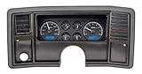 Dakota Digital 78 -88 Chevy Monte Carlo Analog Dash Gauge System Black Alloy Blue VHX-78C-MC-K-B