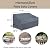 Outdoor Couch Cover for 3-Seater Sofa, Waterproof 600D Oxford Patio Furniture Cover, 90" W x 38" D x 32" H, All-Season Protection with Vent, Buckle Straps & Drawstring, for Deck, Balcony, Garden