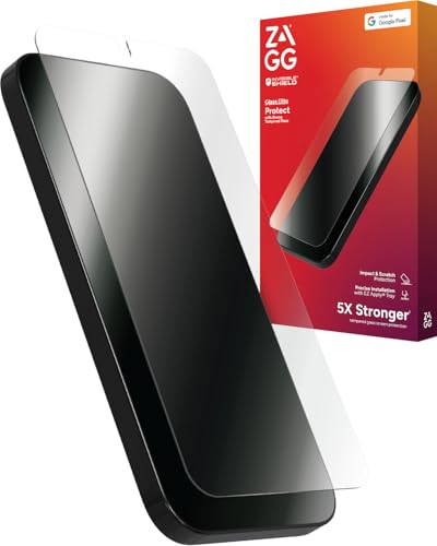 Image of ZAGG Glass Elite Google Pixel 9 Pro XL Screen Protector - Ultra-Strong Tempered Glass with Recycled Content, Fingerprint Resistant, Easy Installation
