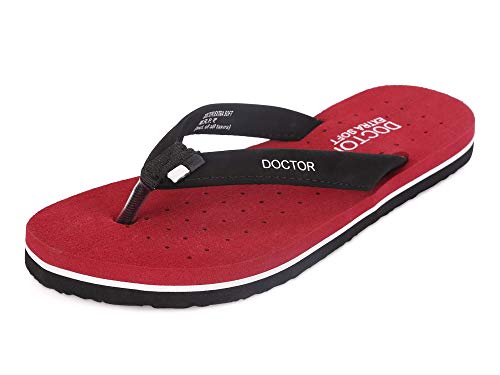 Image of DOCTOR EXTRA SOFT House Slipper for Women's Care Dr Orthopaedic Super Comfort Fitting Flat Cushion Chappal Flip-Flop for Ladies & Girl's
