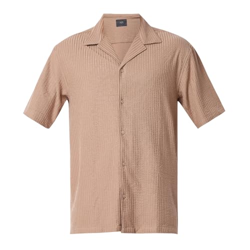 Image of Spykar Men's Relaxed Fit N /A Half Sleeve Printed Casual Shirts
