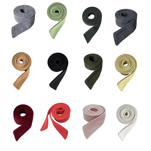 Coat Belt Replacement - Unisex Adults Waist Belt - Black Wool Wide Belt with Zipper and Buckle Closure2