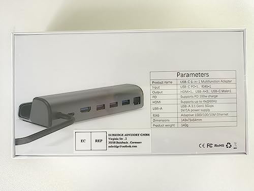 SiWiQU 6 in 1 Steam Deck Dock, docking station in