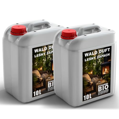 20L Premium Bioethanol 96,6% Rein - 2x10 Liter ökologischer...