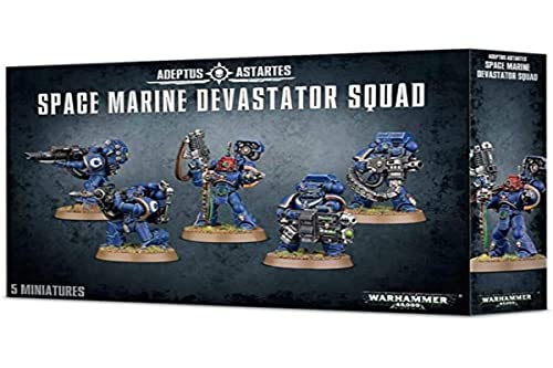 Image of Games Workshop 99120101231 inch Space Marine Devastator Squad Plastic Kit, for 12 years to 99 years