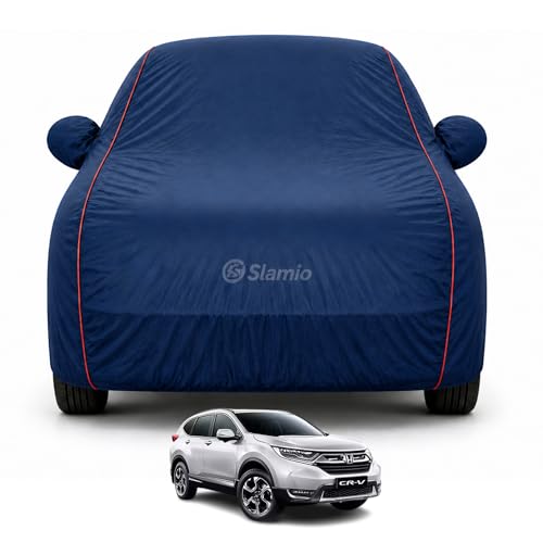 Image of Premium 100% Waterproof Car Cover for Honda's City 2008-2013 Models All-Weather, UV & Dust Protection | Heavy-Duty 3-Layer Fabric | Custom Fit with Mirror & Antenna Pockets | Navy Blue