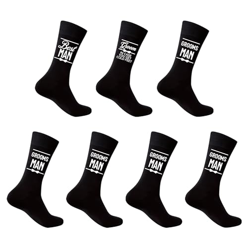 PartyGifts&beyond Bachelor Party Favors Groomsmen proposal Gifts Socks Soft and Cozy Groom Squad Socks