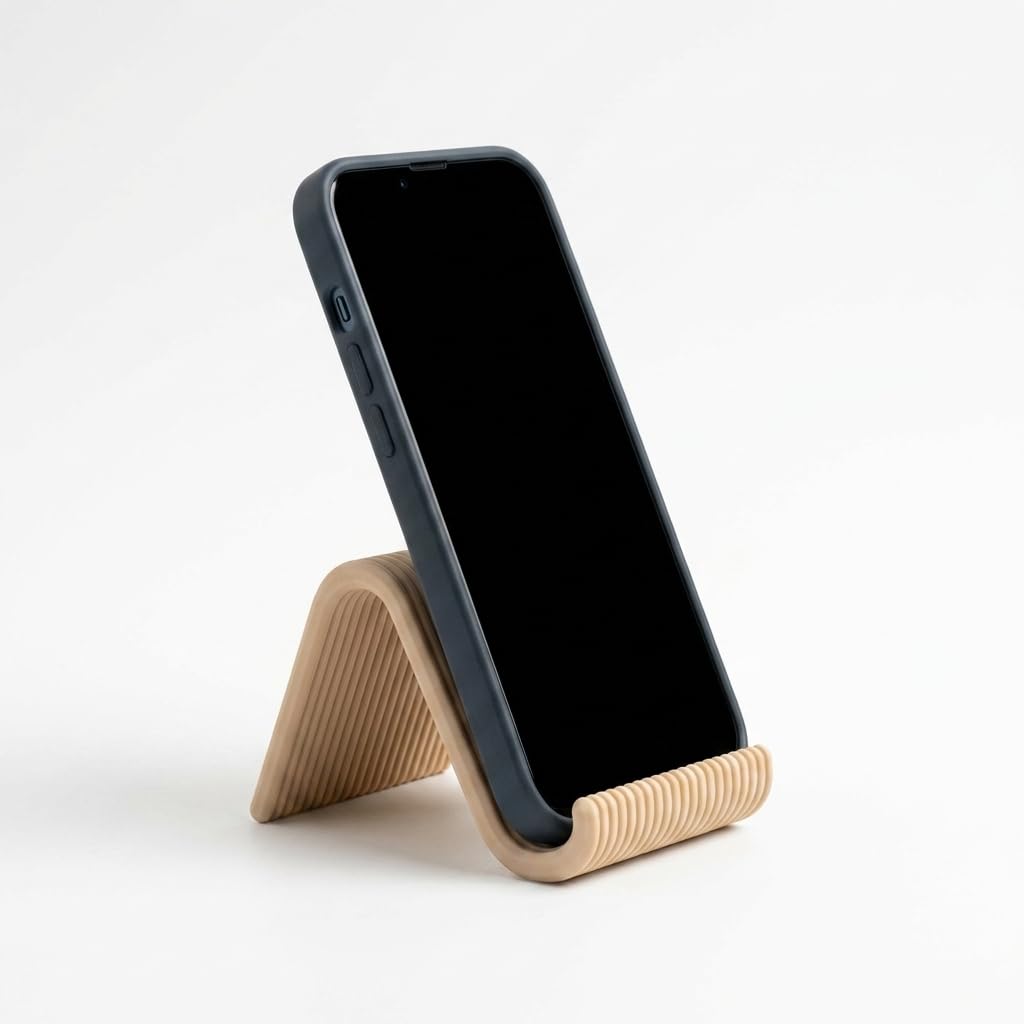 Premium Mobile Phone Stand for Desk | Universal Smartphone Holder | Compact Desktop Stand for Video Calls, Streaming & Browsing | Fits All Phones-image-0