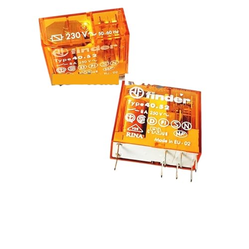 Relais de puissance 40.52 230VAC 8A double contact inverseur pour tableau