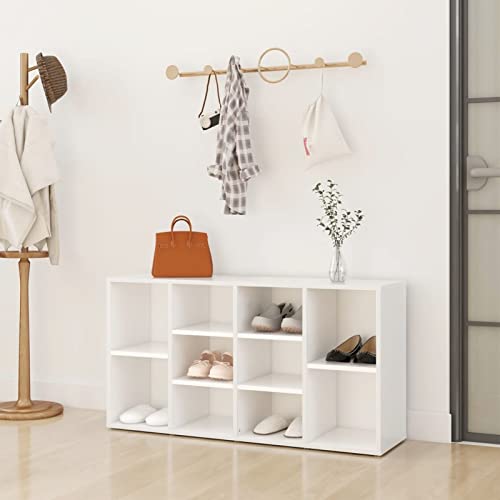 Goliraya - Banco para zapatos/zapatos, banco aglomerado, sólido y duradero, estilo moderno