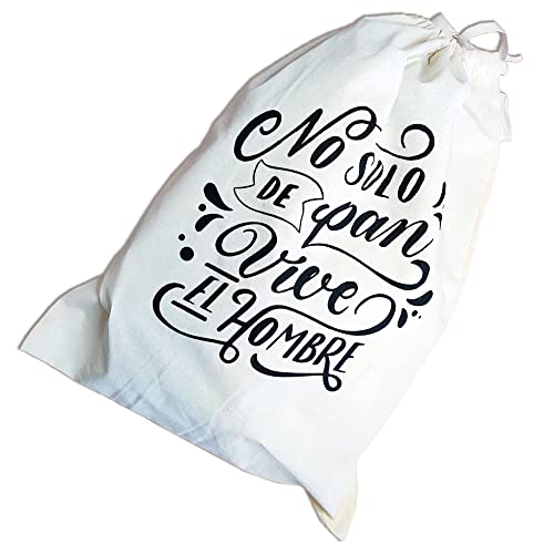 Bolsa de pan de algodón orgánico 47x35 cm