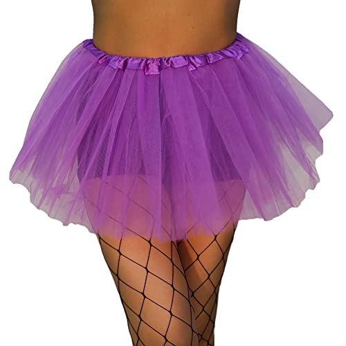 Image of XINXIYAN Tutu for Girls Womens Skirt 5 Layers Mardi Gras Outfit Halloween Costume Dress Party Favor