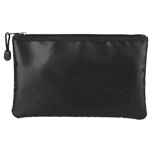 Cloimei Bolsa de documentos ignífuga Doble capa Protección contra incendios y altas temperaturas para pasaportes Certificados de dinero Almacenamiento para computadora portátil Uso (27 * 16CM)