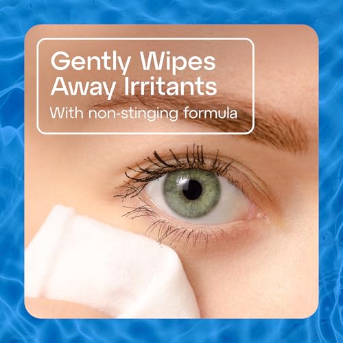 Image of TheraTears Eyelid Cleansing Wipes - 12 Individually Wrapped Wipes with Cucumber Extract, for Daily Cleaning of Eye Lashes & Lids (Pack of 2)