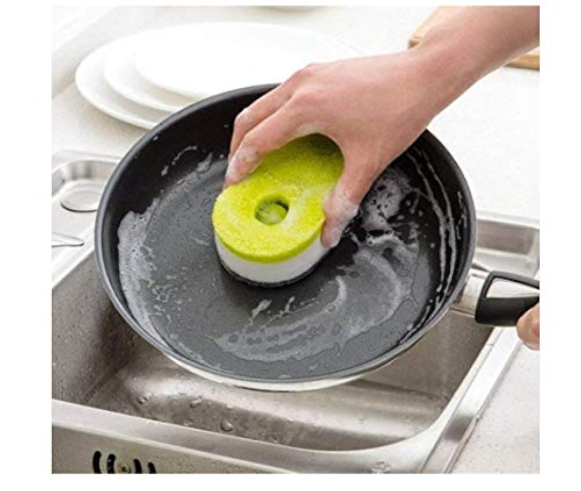 Triple Layer Soapy-Sponge Self Release Liquid
