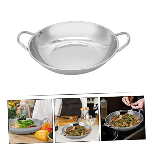 Wok japonés de acero inoxidable pack x3 23x22x5 cm miniatura 2
