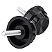 SPYMINNPOO Fishing Reel Screw,10 Pcs Practical Screw Covers with Gaskets for Fishing Reel Handle