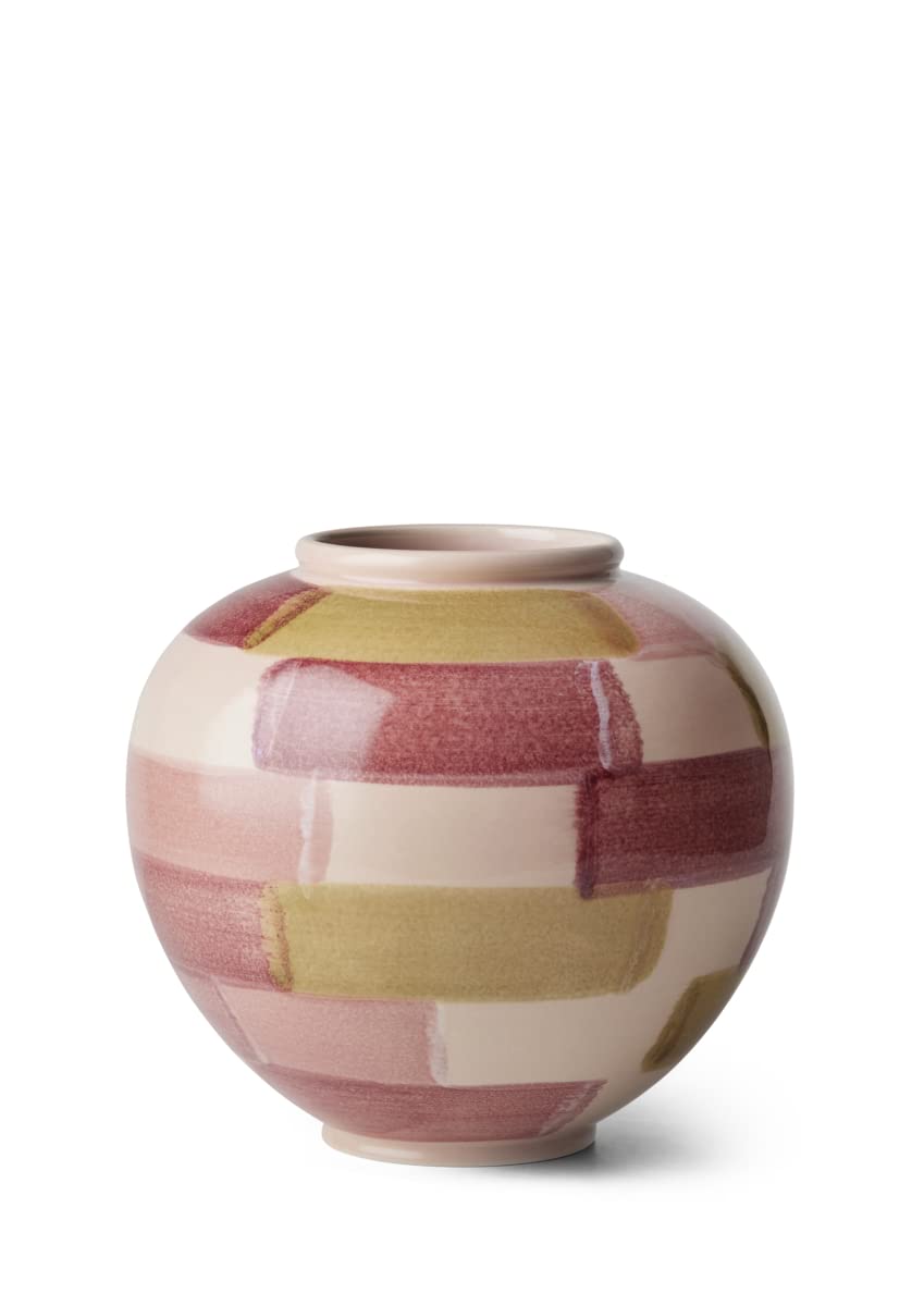 Vase en céramique Kähler H20 cm avec glaçure épaisse couleur canvas pour fleurs