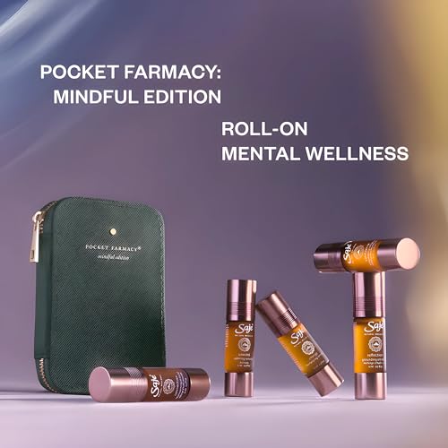 Saje Pocket Mindful Edition Essential Oil Set, therapy Essential Oils for Diffusers, Oil Diffuser, Home Essentials, Essential Oil Roll-ons, Aromatherapy Oils - Image 4