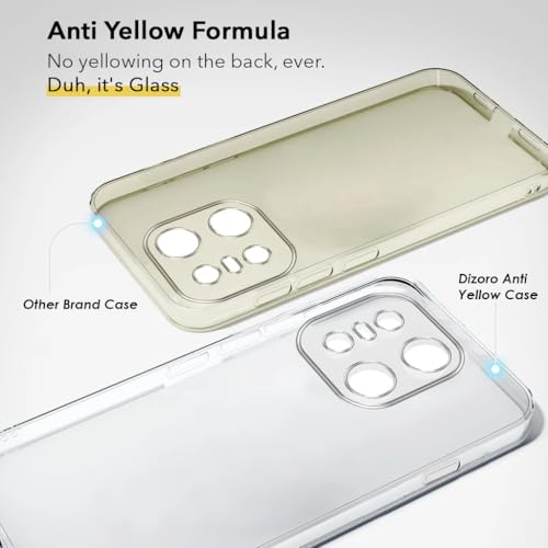 Image of DIZORO Compatible with Oneplus 15 5G Back Cover Case Clear,[ Anti Yellow ][Military Grade Protection] Hard PC Back Cover Transparent