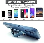 6 Support de poignée de téléphone, 2 Styles, CKANDAY Portable Doigt Téléphone portable Grip Téléphone télescopique Porte-Feuille de Doigts Universel pour la plupart des Smartphones Comprimés, Patterns d'amour et couleurs solides