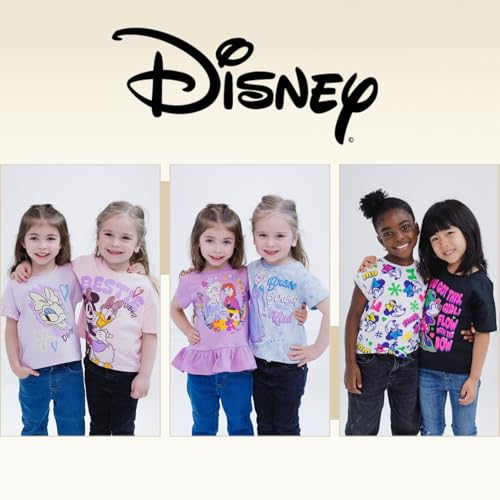 Image of Disney Girls' 2-Pack Short Sleeve T-Shirts for Baby & Kids