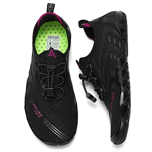 ANLUKE Mens Womens Water Shoes Swim Shoes Aqua Shoes Barefoot Quick-Dry Beach Surf Water Sports Shoes 7