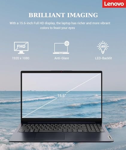 Image of Lenovo IdeaPad 15.6 inch FHD Touchscreen Business Laptop with Lifetime Web Office 365 - Intel 13th 10-Core i5 (Outperforms i7-1255U) - 16GB RAM, 1TB SSD - WiFi 6, 10HR Battery, 720p Camera