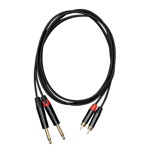 CASCHA Advanced Line Audio Cable RCA (2M) to Jack (2M), 1 m, black - Image 2