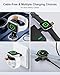 USB C Apple Watch 11 Charger for Car, Portable Magnetic Wireless iWatch Charge Fast Charging with USB-A Adapter for Applewatch Series Ultra3/Ultra/SE3/SE2/SE/10/9/8/7/6/5/4/3/2, Magsafe iWatch Charger