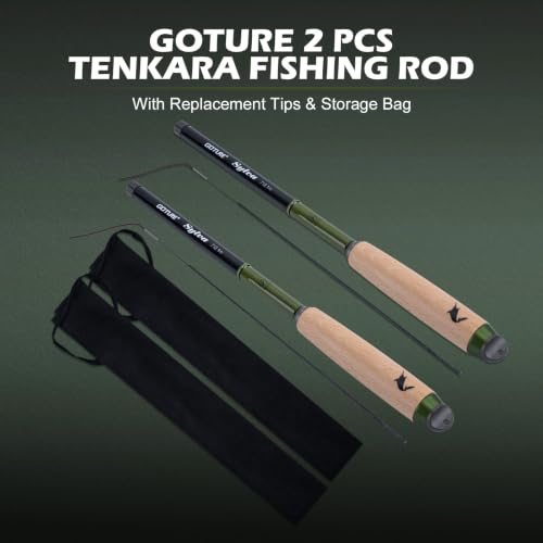 Goture 2pcs Cañas de Pescar Tenkara para Ríos y Arroyos Micro pesca miniatura 7