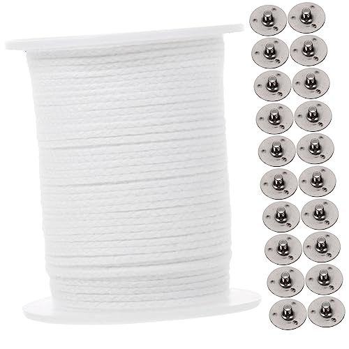 Housoutil 1 Set Candle Wick Cotton Wick for Candles Natural Sticks Wicks for Candles Tealight Replacement Wicks Candle Making Supplies Candle Making Tools Wicks Supply Wicks for Aluminum