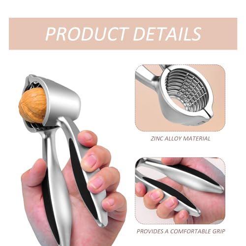 1 Piece Nut Cutter, Walnut Clip, Nut Shelling Tool, Non-Slip Silicone Handle, Nut Pliers, Stainless Steel Walnut Cutter - Image 4
