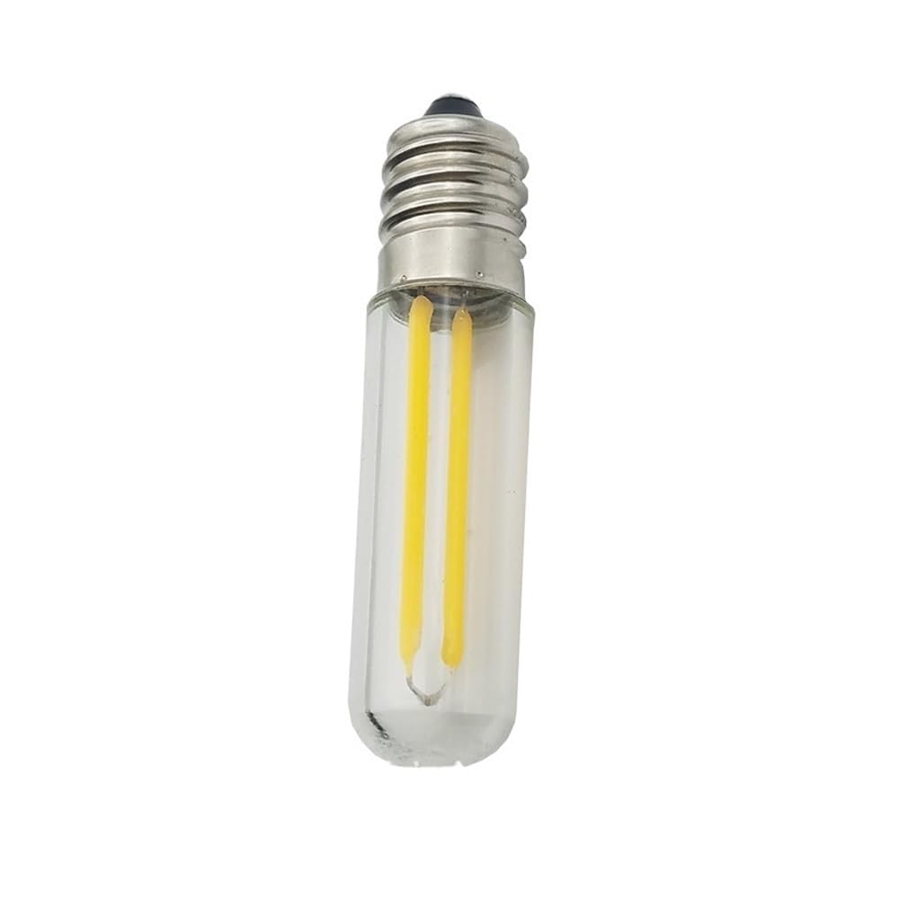 Fengyan Bombillas domésticas, Paquete de 50 Bombillas LED de filamento, 12 V CC, T15L, E14/E12, 1,5 W, for Techo. Iluminación doméstica(3000K Warm White,12V E14)