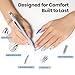 Beetles Nail Dotting Pen 4-in-1 Manicure Art Tools in Ballpoint Design with Size Marking and Pressing Head Double-end Nail Dotting Tool, Pefect for Dottings Painting Gems Chrome Powder DIY and Salon