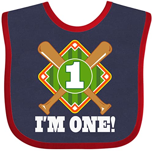inktastic 1st Birthday Baseball Party Boys Baby Bib
