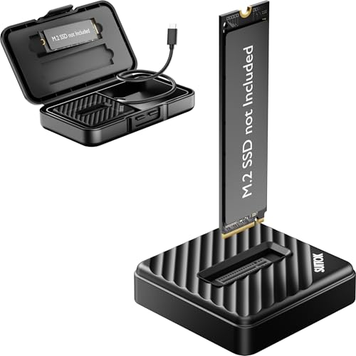 SUITOK Tool-Free M.2 NVMe SATA SSD Reader Adapter with Storage Box 10Gbps