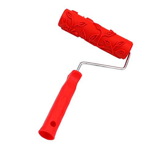 Yoga Y Pilates, Tools Rodillos de pintura texturizados en relieve de 7 pulgadas para adornos de pared de bricolaje , # 5