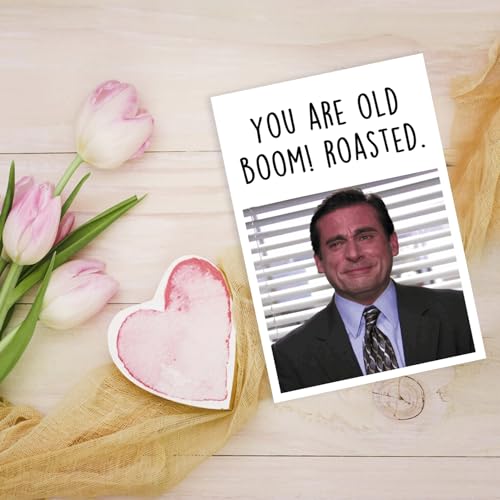 Image of Funny Birthday Card for Her Him, The Office Birthday Gifts for Men Women, Michael Scott Card, Humor Bady Gifts for TV Show Fans
