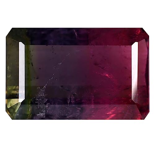 Tourmaline pastèque naturelle 5.66 ct, pierre précieuse octogone 14x9mm Mozambique