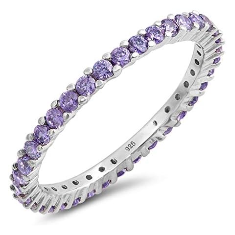 Blue Apple Co. Eternity Wedding Band Ring Cover