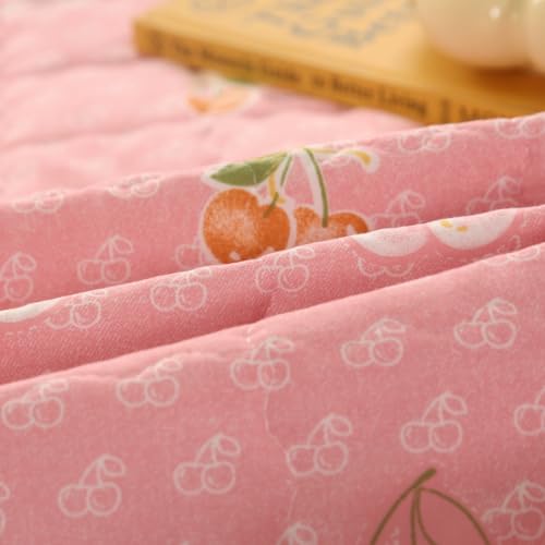 Edredón de verano Highdi para renovar tu dormitorio de matrimonio con frescura y color coral 7