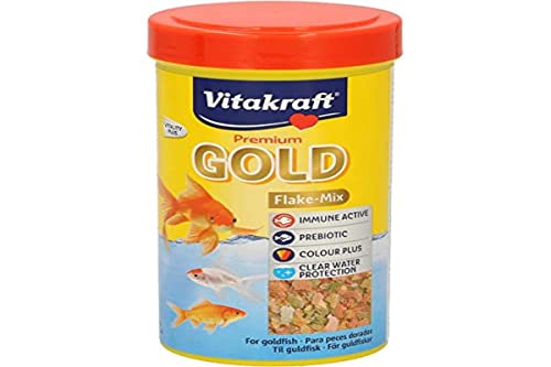 Vitakraft Premium Gold Flake Mix Nourriture pour Poissons d'eau Froide 40 g