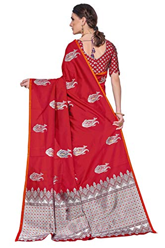 Image of Glory Sarees Women's Banarasi Silk Saree with Blouse Piece (GS Kara143 Parent)