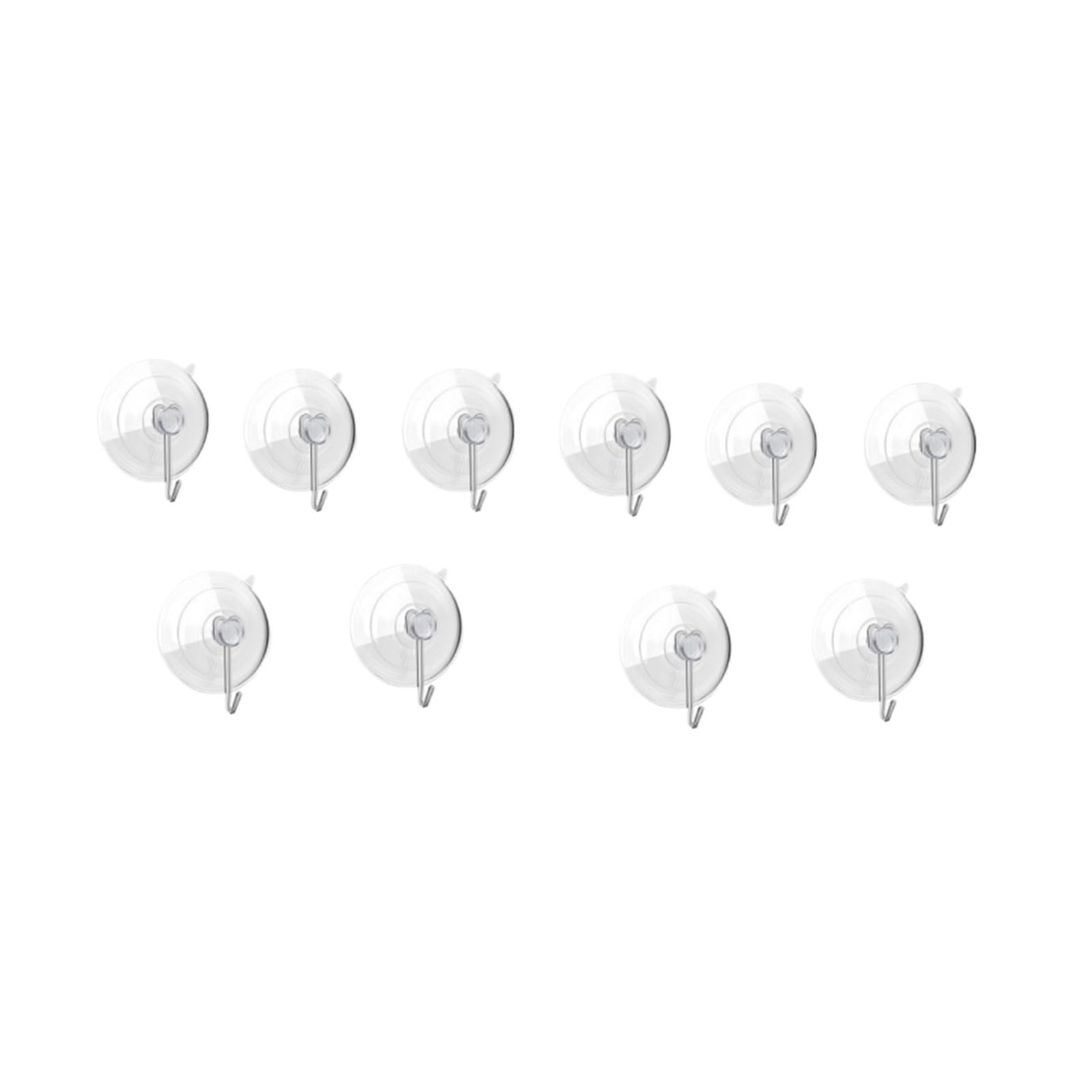 NKTFKQZJZ 10/5 Pieces of Transparent Suction Cup Hooks, Suitable for Wall Hooks and Towel Racks in Home Kitchens and Bathrooms.(10pcs)