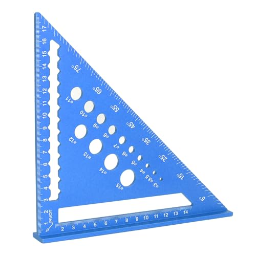 Regla de aluminio de 7 pulgadas para carpintería miniatura 5