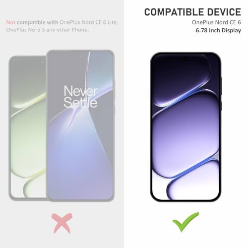 Image of SupCares Tempered Glass for OnePlus Nord CE 6 (6.78 Inch) With Installation Kit | 9H Edge to Edge Screen Protector | Black