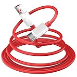 COOYA for SUPERVOOC Charging USB C Cable 80W for OnePlus 13 13R 12 Open 11 10 Pro Nord 4 N30, 10A 6.6ft Warp Dash Charge Cable for OnePlus 8 Pro 7 6 5T USB A to Type C Fast Charge Data Transfer Cord