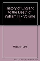 History of England to the Death of William III Volume I B001YYNKWQ Book Cover